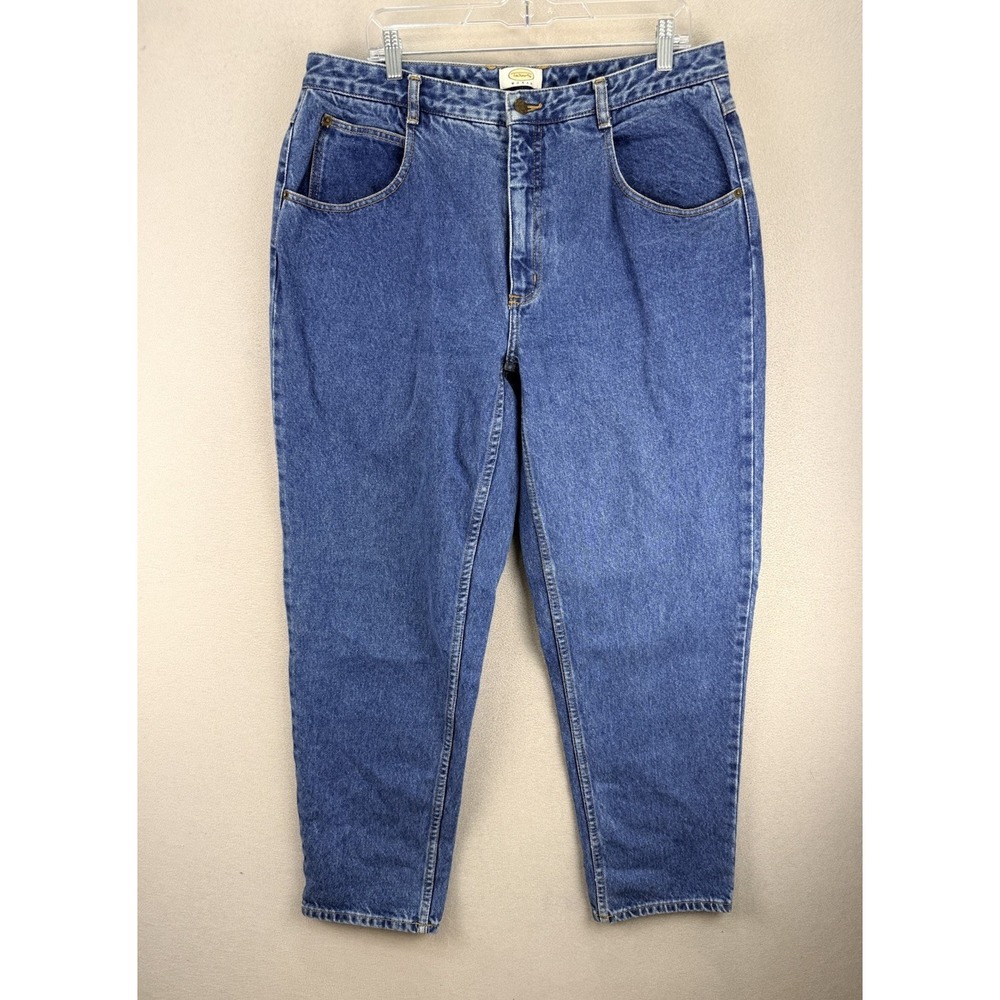 Vintage Talbots Jeans Women's Plus Sz 16W Classic High-Rise 5 Pocket‎ Blue Denim